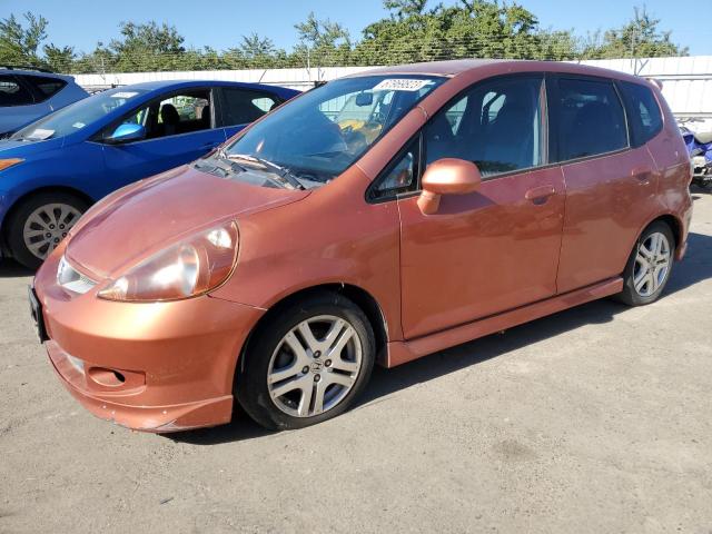 JHMGD38608S074191 - 2008 HONDA FIT SPORT ORANGE photo 1