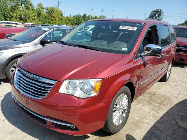 2C4RC1CG8CR181775 - 2012 CHRYSLER TOWN & COU TOURING L RED photo 1