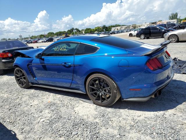 1FA6P8JZ2H5524272 - 2017 FORD MUSTANG SHELBY GT350 BLUE photo 2