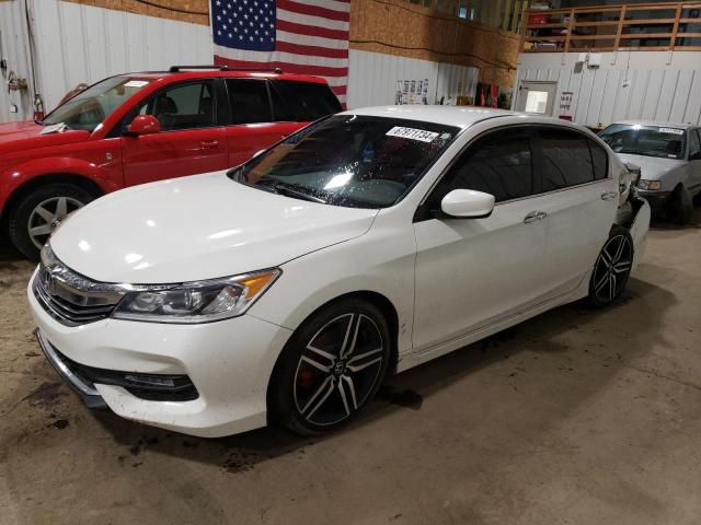 1HGCR2F69GA164086 - 2016 HONDA ACCORD SPORT WHITE photo 1