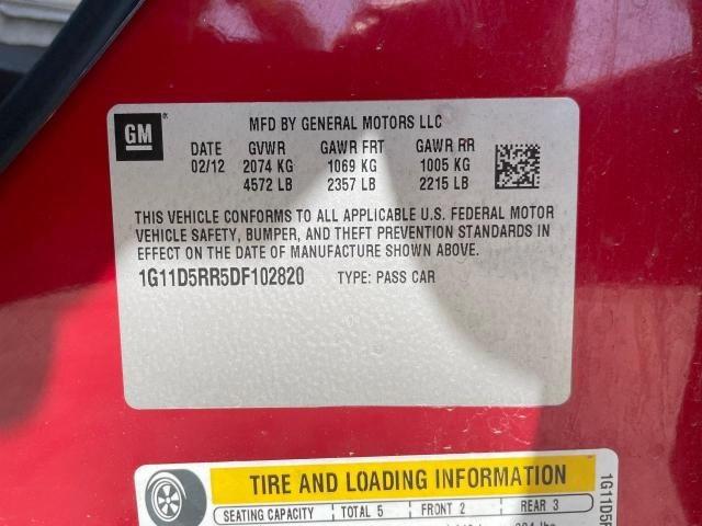 1G11D5RR5DF102820 - 2013 CHEVROLET MALIBU 1LT 红色 照片 10