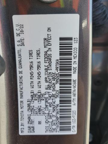 3TYAX5GN0PT069796 - 2023 TOYOTA TACOMA DOUBLE CAB ნაცრისფერი ფოტო 13