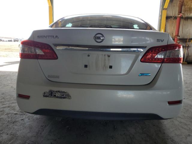 3N1AB7AP1EY268333 - 2014 NISSAN SENTRA S WHITE photo 6