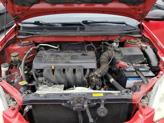 2T1KR32E14C182778 - 2004 TOYOTA COROLLA MA XR RED photo 11