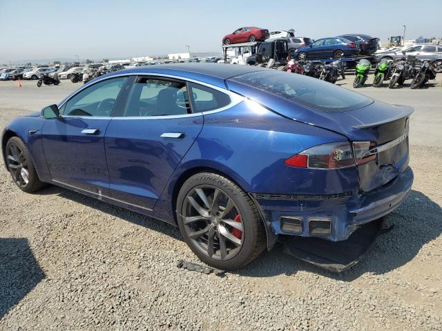 5YJSA1E41LF402557 - 2020 TESLA MODEL S Синій фото 2