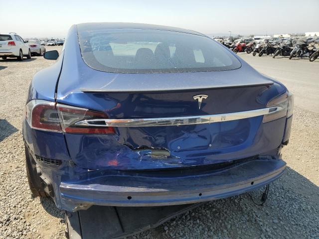 5YJSA1E41LF402557 - 2020 TESLA MODEL S Синій фото 6