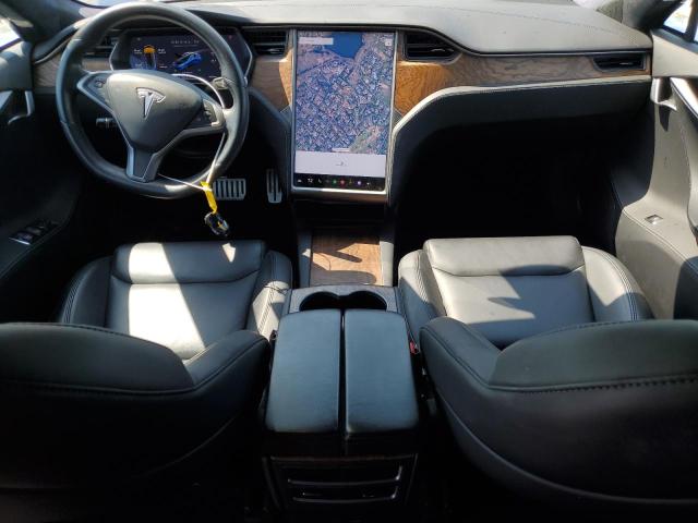 5YJSA1E41LF402557 - 2020 TESLA MODEL S Синій фото 8