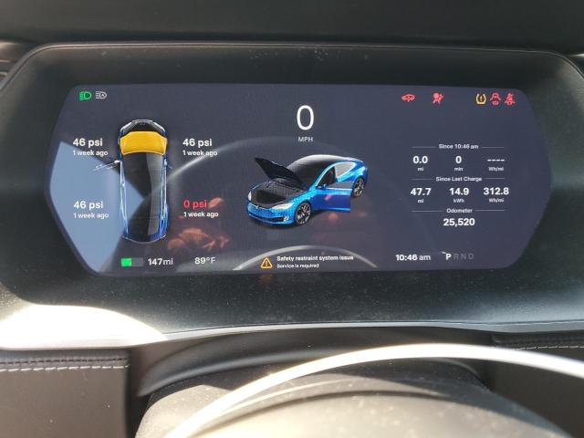 5YJSA1E41LF402557 - 2020 TESLA MODEL S Синій фото 9