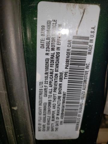 4S3BH6659Y6606087 - 2000 SUBARU LEGACY OUTBACK 绿色 照片 13