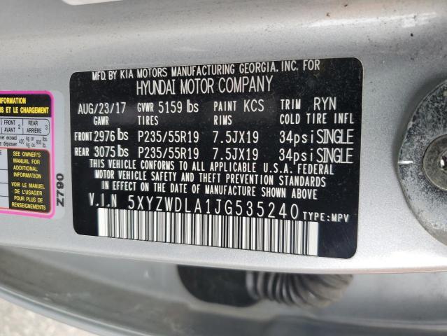 5XYZWDLA1JG535240 - 2018 HYUNDAI SANTA FE SPORT Gümüş foto 13