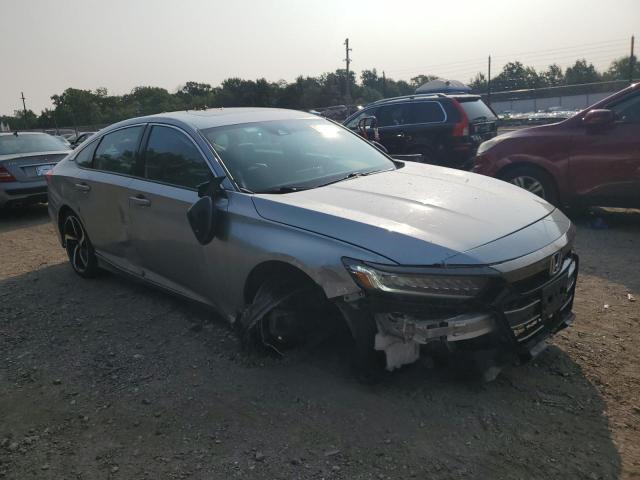 1HGCV2F34MA017851 - 2021 HONDA ACCORD SPORT Argent photo 4