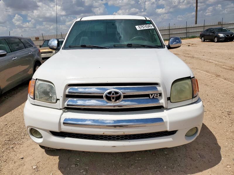 5TBBT44155S457264 - 2005 TOYOTA TUNDRA ACCESS CAB SR5 WHITE photo 5