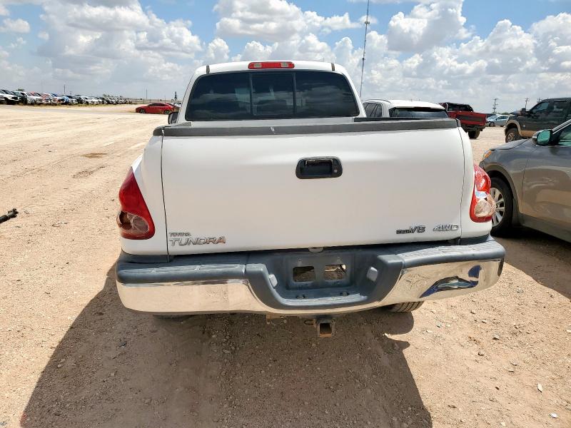 5TBBT44155S457264 - 2005 TOYOTA TUNDRA ACCESS CAB SR5 WHITE photo 6