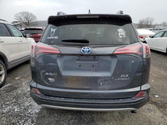 JTMRJREV4HD087614 - 2017 TOYOTA RAV4 HV LE GRAY photo 6