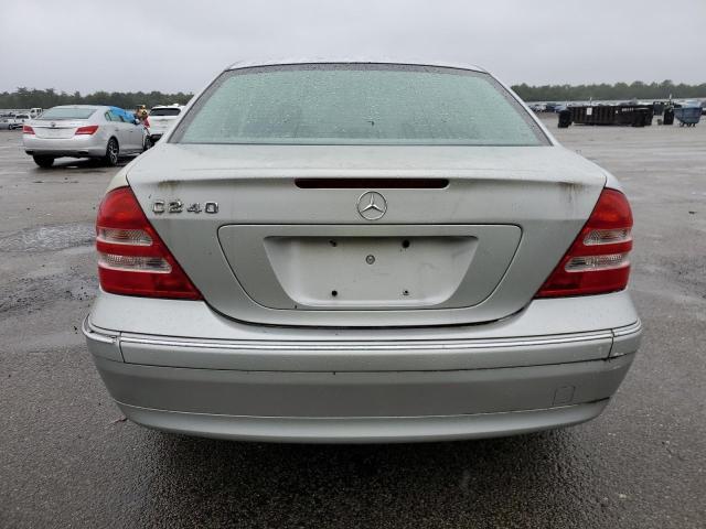 WDBRF61J71F110542 - 2001 MERCEDES-BENZ C 240 SILVER photo 6