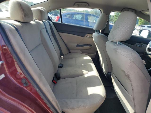 2HGFB2F54DH535788 - 2013 HONDA CIVIC LX RED photo 10