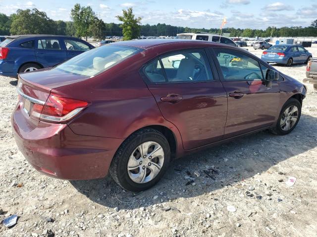2HGFB2F54DH535788 - 2013 HONDA CIVIC LX RED photo 3