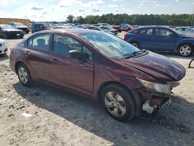 2HGFB2F54DH535788 - 2013 HONDA CIVIC LX RED photo 4