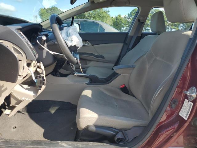 2HGFB2F54DH535788 - 2013 HONDA CIVIC LX RED photo 7