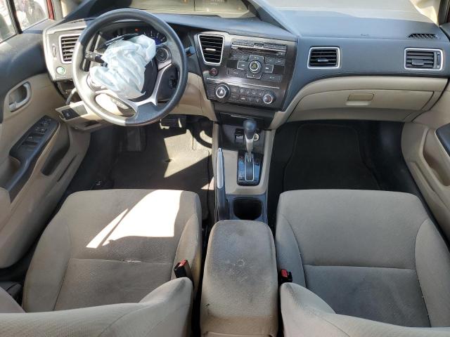 2HGFB2F54DH535788 - 2013 HONDA CIVIC LX RED photo 8