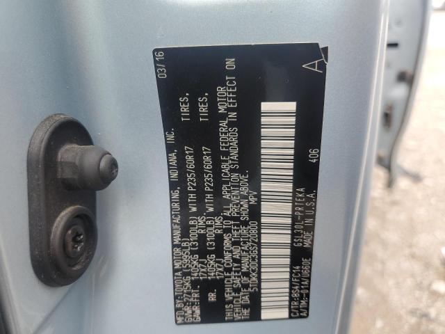 5TDKK3DC3GS720800 - 2016 TOYOTA SIENNA LE BLUE photo 13