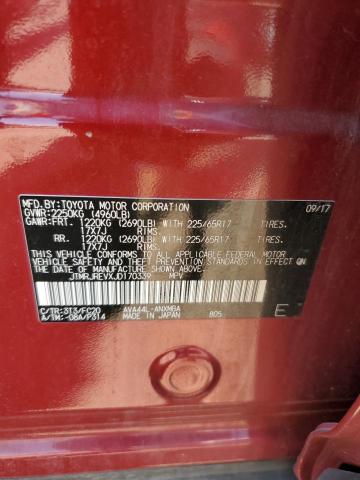 JTMRJREVXJD170339 - 2018 TOYOTA RAV4 HV LE Rot Foto 12