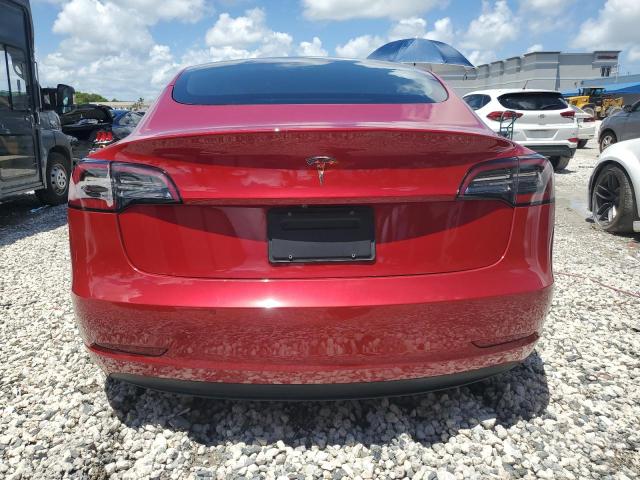 5YJ3E1EA3MF992101 - 2021 TESLA MODEL 3 RED photo 6