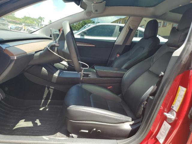 5YJ3E1EA3MF992101 - 2021 TESLA MODEL 3 RED photo 7