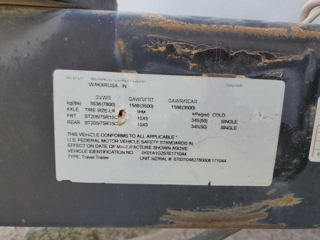 4K01A1G257E171044 - 2007 UTILIMASTER TRAILER WHITE photo 10