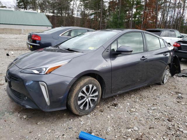 JTDL9MFU4M3025573 - 2021 TOYOTA PRIUS LE GRAY photo 1