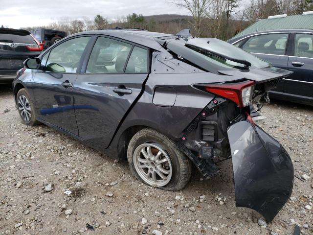 JTDL9MFU4M3025573 - 2021 TOYOTA PRIUS LE GRAY photo 2