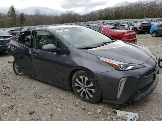 JTDL9MFU4M3025573 - 2021 TOYOTA PRIUS LE GRAY photo 4