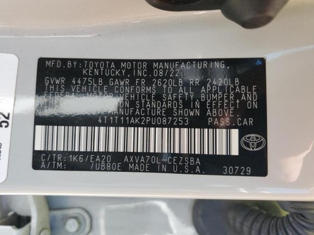 4T1T11AK2PU087253 - 2023 TOYOTA CAMRY SE NIGHT SHADE GRAY photo 12