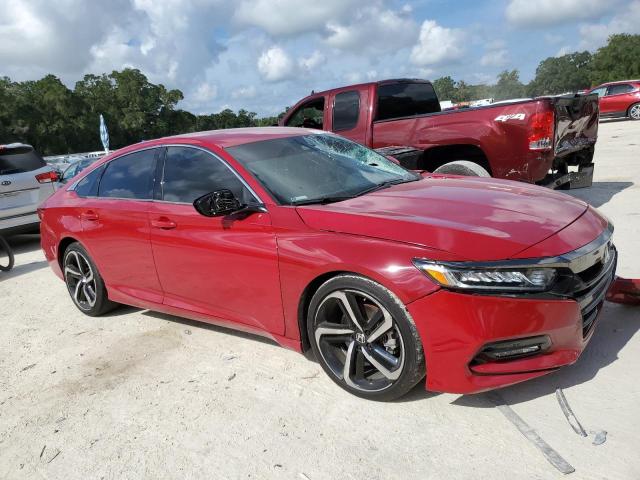 1HGCV1F36KA109504 - 2019 HONDA ACCORD SPORT Қызыл фото 4