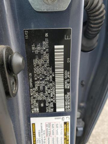 JTEZU5JR9D5051247 - 2013 TOYOTA 4RUNNER SR5 BLUE photo 12