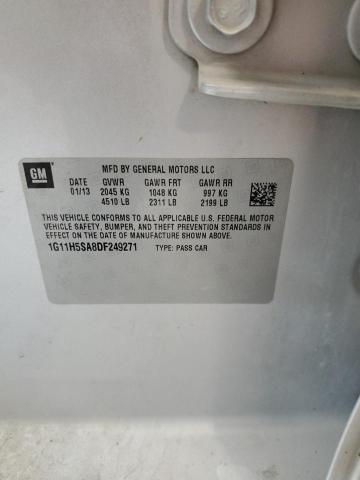 1G11H5SA8DF249271 - 2013 CHEVROLET MALIBU LTZ 银色 照片 12