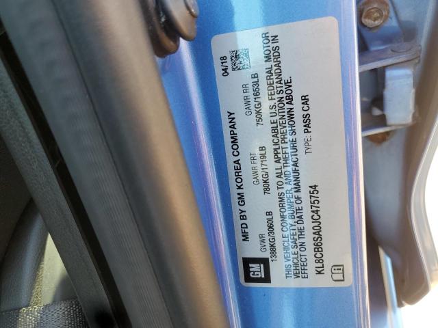 KL8CB6SA0JC475754 - 2018 CHEVROLET SPARK LS 蓝色 照片 13