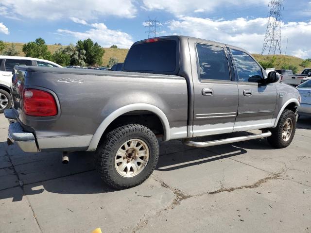 1FTRW08L83KB27589 - 2003 FORD F150 SUPERCREW GRAY photo 3