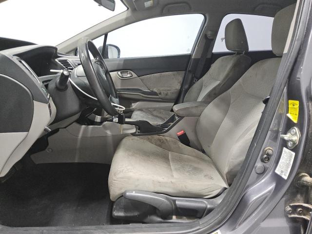 19XFB2F53EE053485 - 2014 HONDA CIVIC LX GRAY photo 7
