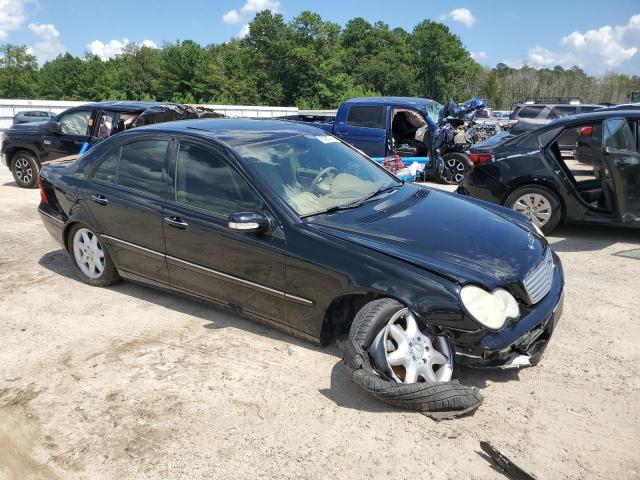 WDBRF61J52F222354 - 2002 MERCEDES-BENZ C 240 BLACK photo 4