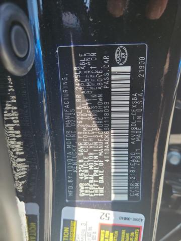 4T1DAACK6SU118059 - 2025 TOYOTA CAMRY XSE BLACK photo 12