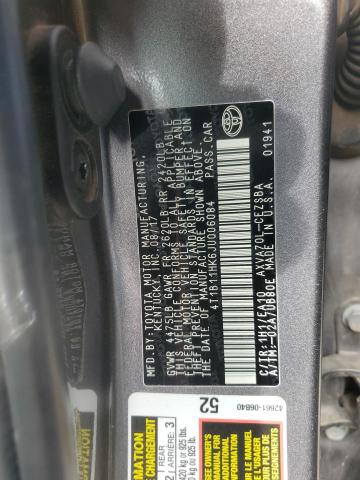 4T1B11HK6JU006084 - 2018 TOYOTA CAMRY L გრაფიტი ფოტო 12