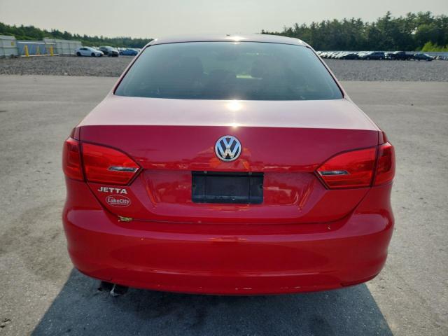 3VW1K7AJ9EM401076 - 2014 VOLKSWAGEN JETTA BASE RED photo 6