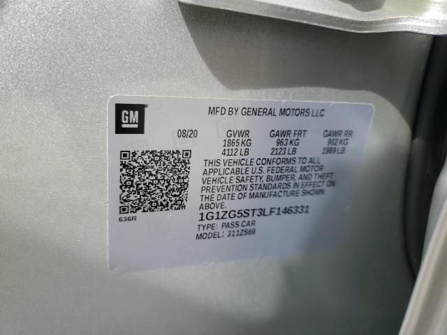 1G1ZG5ST3LF146331 - 2020 CHEVROLET MALIBU RS 银色 照片 13