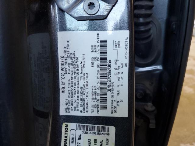 3LN6L5E92JR623056 - 2018 LINCOLN MKZ RESERVE გრაფიტი ფოტო 13