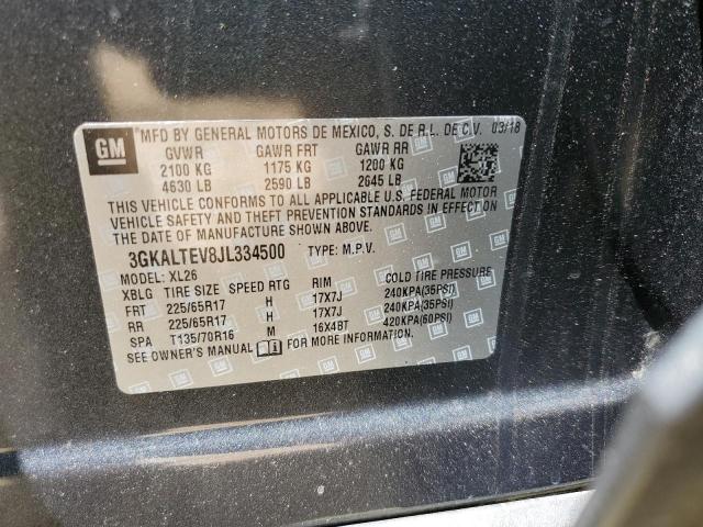 3GKALTEV8JL334500 - 2018 GMC TERRAIN SLE GRAY photo 13