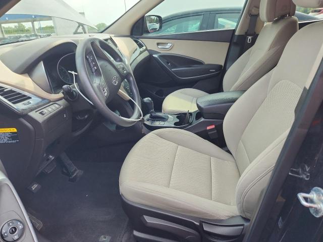 5NMZTDLB5HH020856 - 2017 HYUNDAI SANTA FE S BLACK photo 7