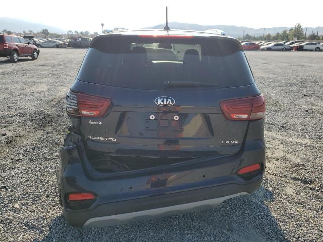 5XYPH4A50KG599651 - 2019 KIA SORENTO EX BLUE photo 6