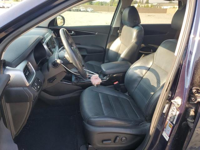 5XYPH4A50KG599651 - 2019 KIA SORENTO EX BLUE photo 7