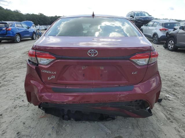 JTDEPMAEXNJ215664 - 2022 TOYOTA COROLLA LE BURGUNDY photo 6